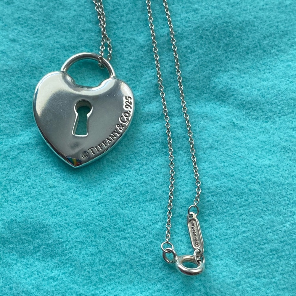 Tiffany & co key lock necklace
